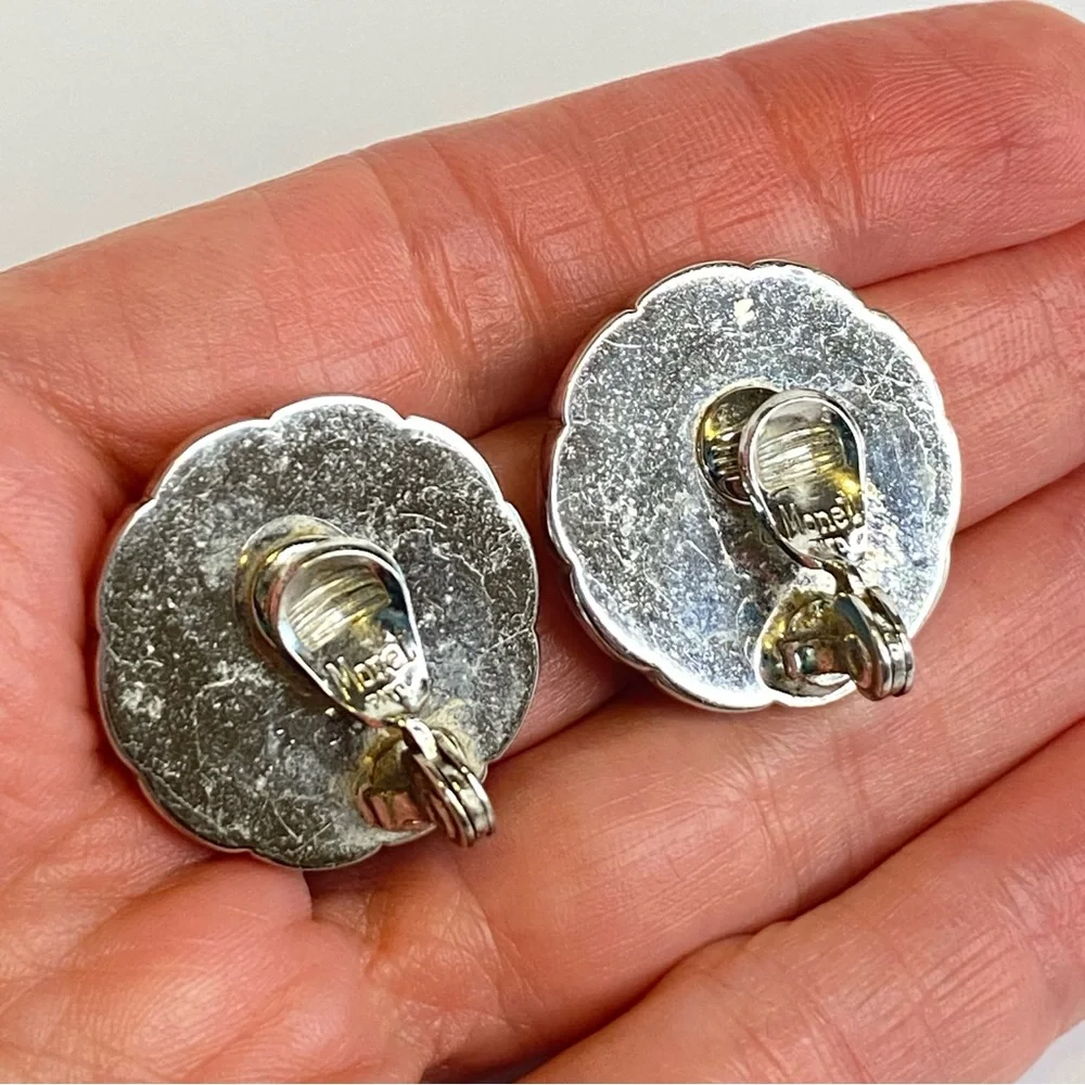 Vintage Monet Trifari Hong‎ Kong Clip On Earrings Lot of Three